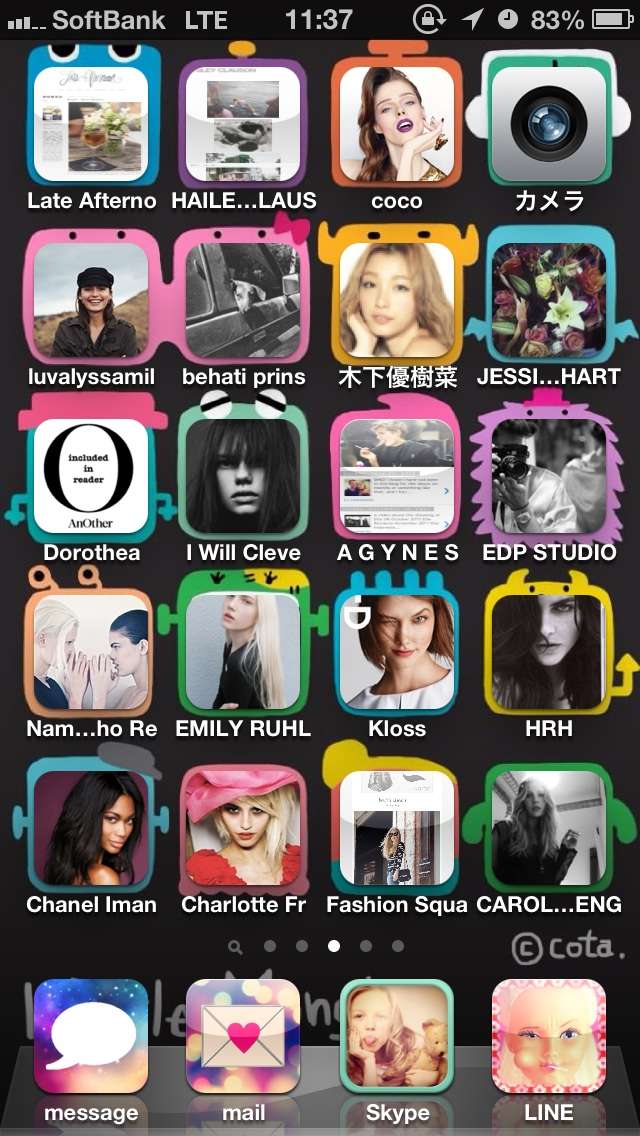 スマホのホーム画面を見せてください☆