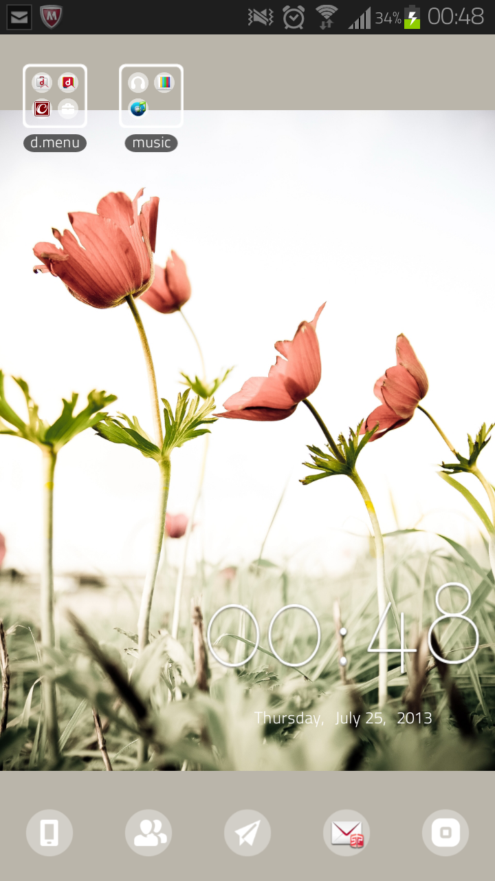 スマホのホーム画面を見せてください☆