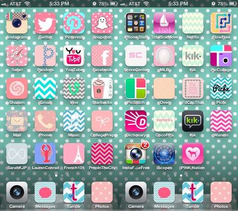 スマホのホーム画面を見せてください☆