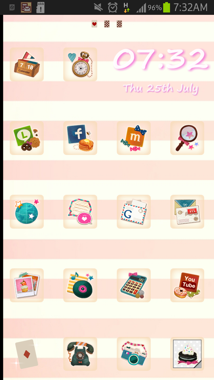 スマホのホーム画面を見せてください☆