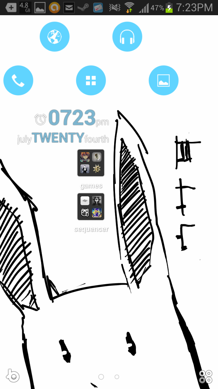 スマホのホーム画面を見せてください☆