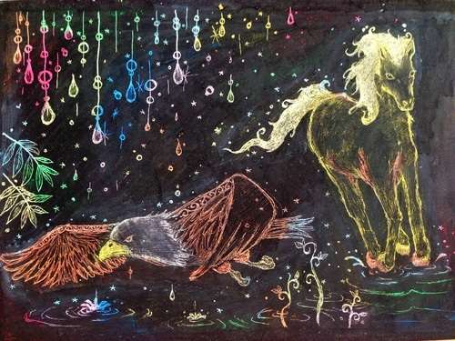 癒されるイラスト、絵の画像(*´ω`*)