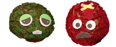 ガチャピンとムックのシュー発売 日本とフランスのエッセンス採り入れる