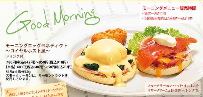 好きなモーニングのお店（チェーン店）