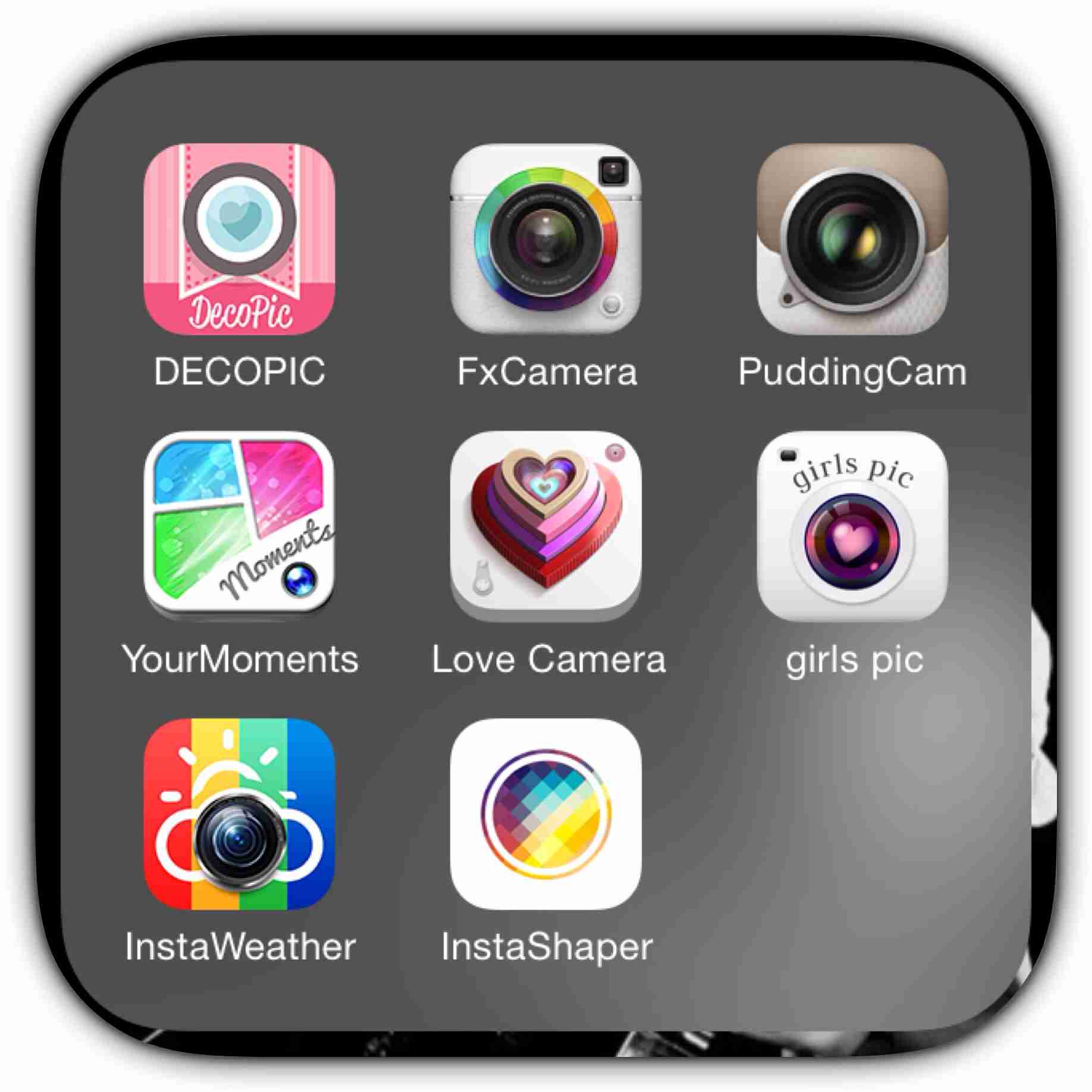 写真加工アプリ〈iPhone〉お気に入りのアプリ教えてください！ 