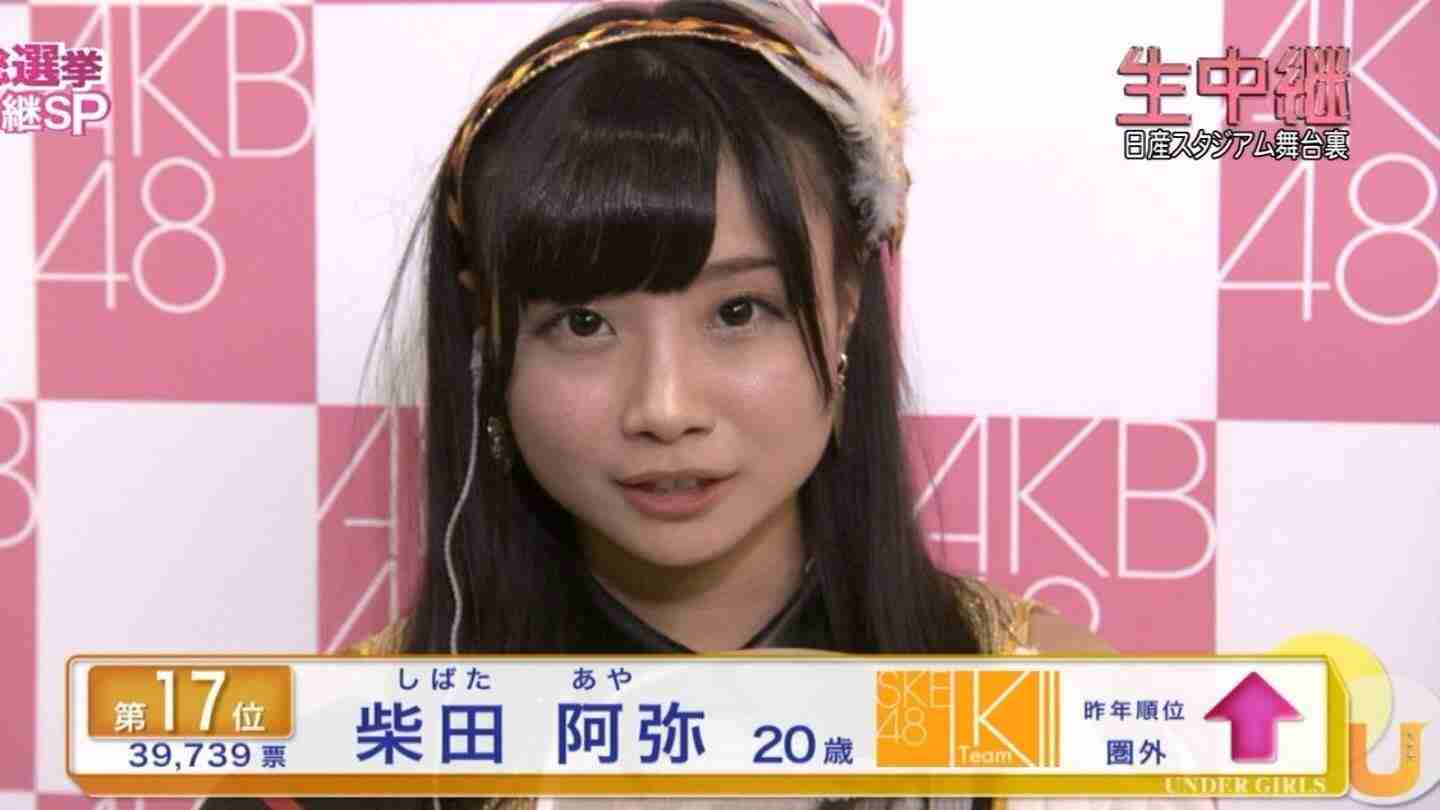 SKEメンバー柴田阿弥の画像が気持ち悪いと話題で3万リツイート越えw