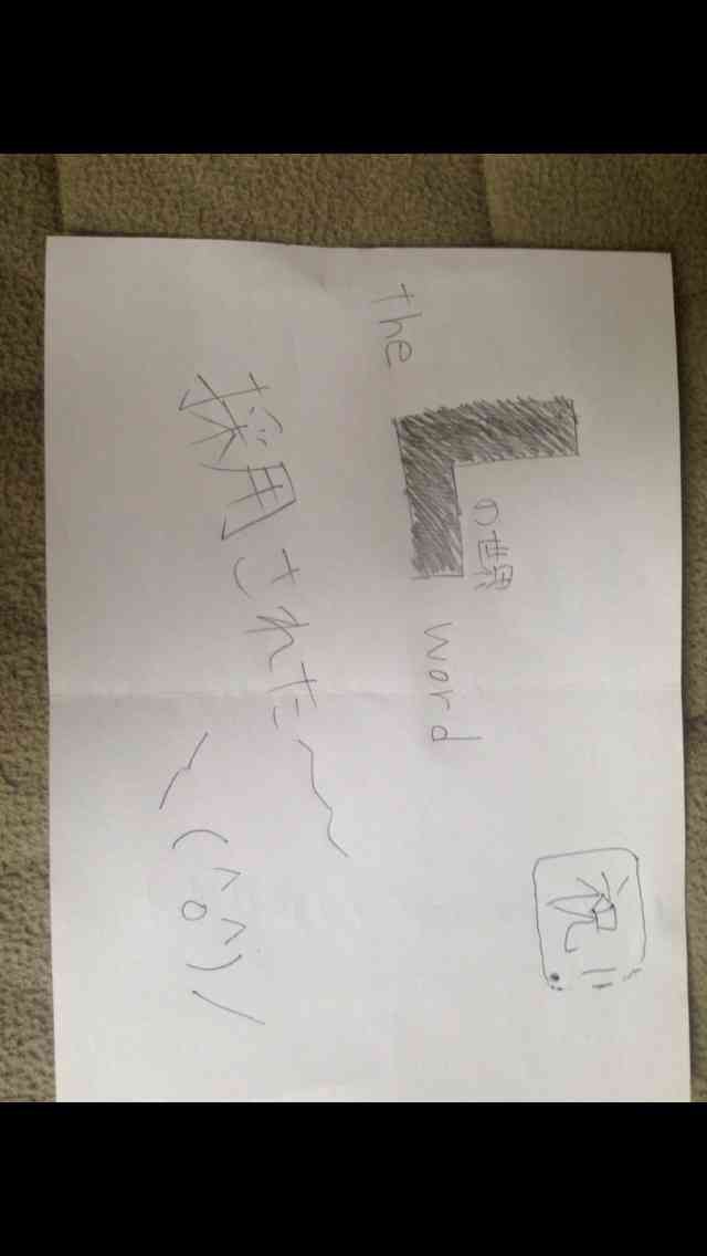 字はキレイですか？