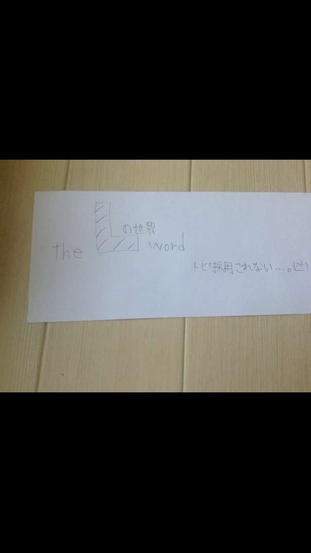 字はキレイですか？