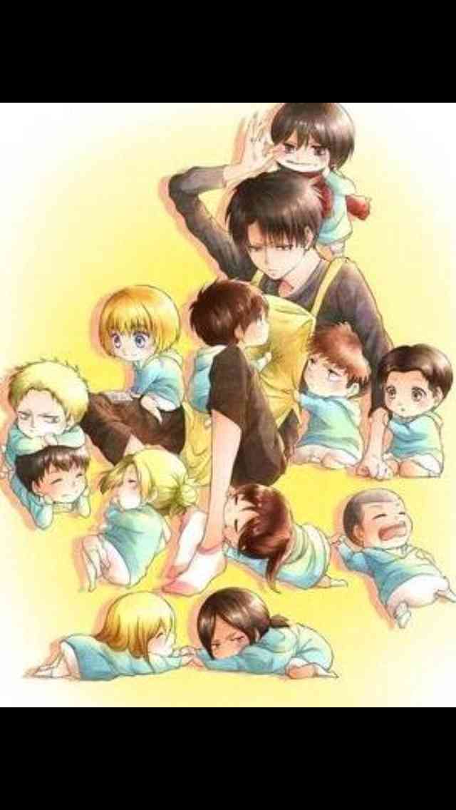 リヴァイ兵長 進撃 の 巨人 イラスト かわいい 日本のクラウド壁紙