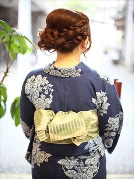 浴衣の時の髪型