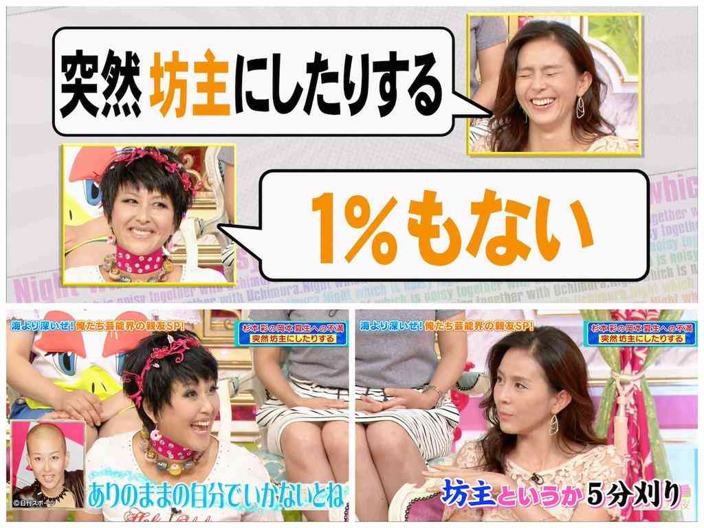 杉本彩が『内村とザワつく夜』で明かした、岡本夏生との意外な関係