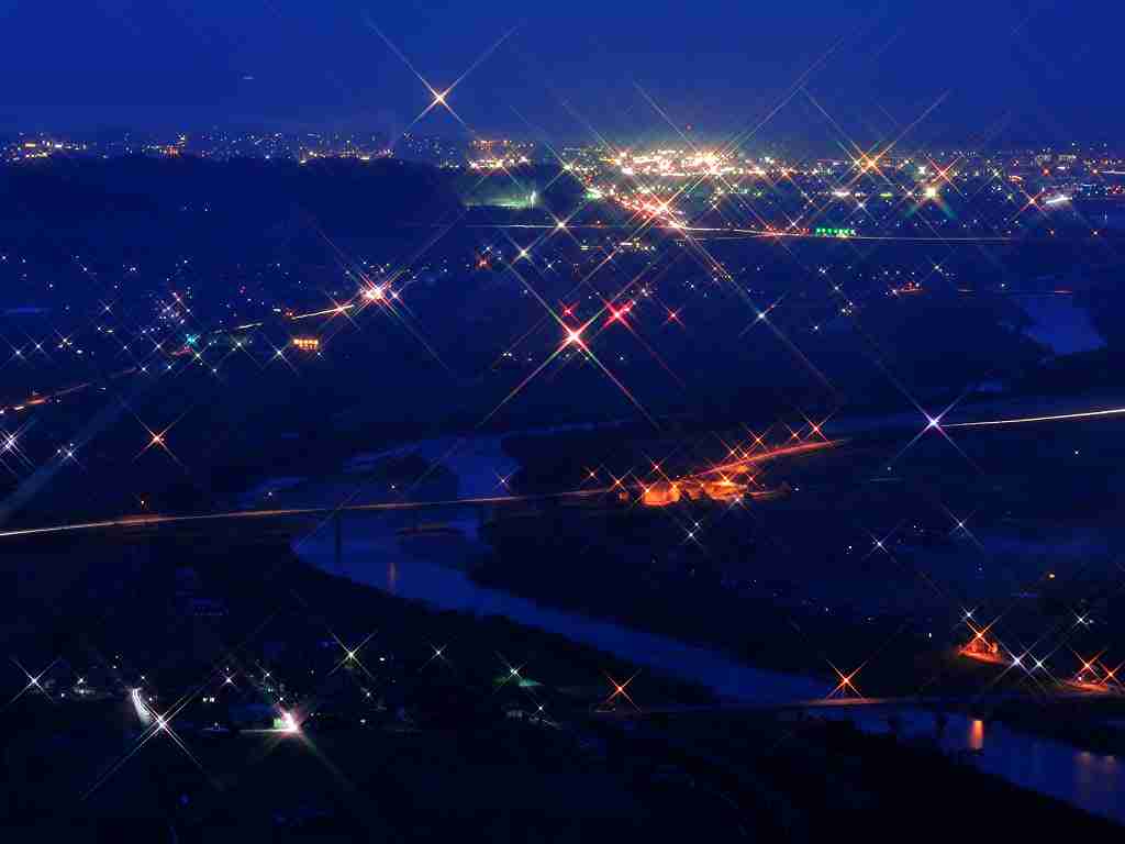 夜景を楽しむトピ