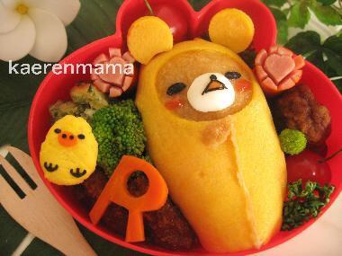 かわいいキャラ弁を貼るトピ