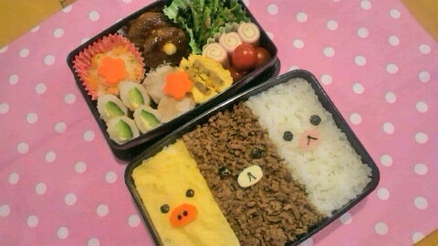 かわいいキャラ弁を貼るトピ