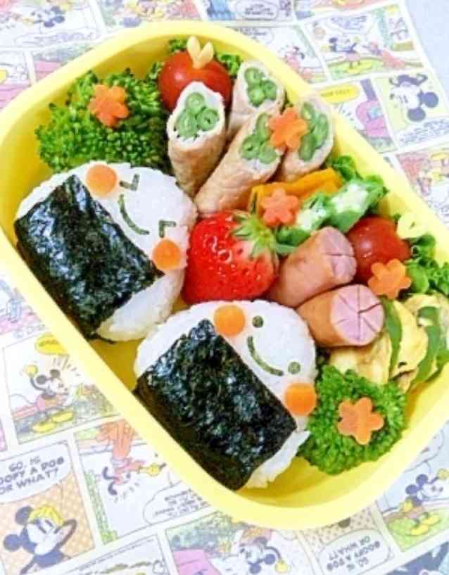 かわいいキャラ弁を貼るトピ