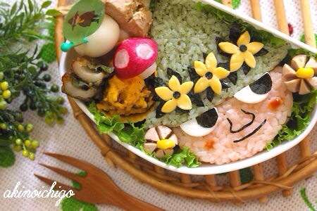 かわいいキャラ弁を貼るトピ