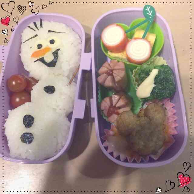 かわいいキャラ弁を貼るトピ