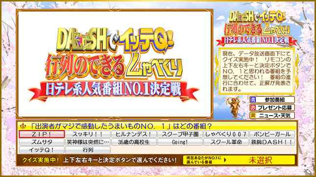 【実況・感想】2014秋 DASHでイッテQ!行列のできるしゃべくり日テレ系人気番組No.1決定戦