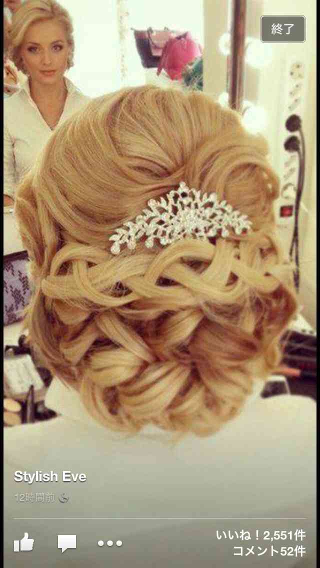 素敵な花嫁ヘアスタイルを貼っていきましょう