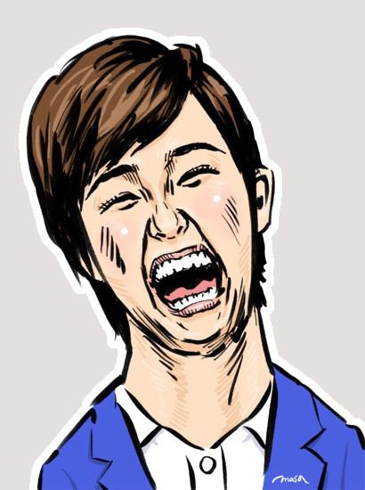 有名人の似顔絵トピ。