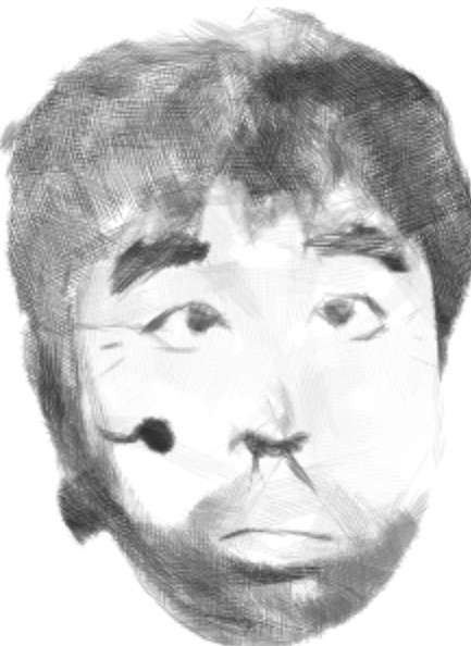 有名人の似顔絵トピ。