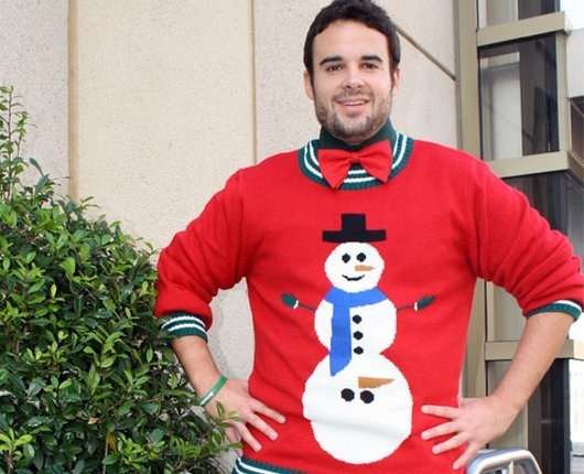 ダサい！クリスマスセーターを貼るトピ