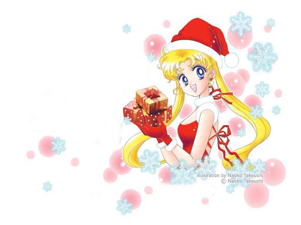 クリスマスの壁紙を貼るトピ