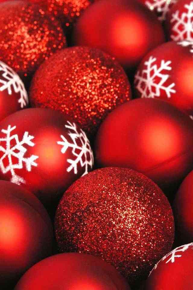 クリスマスの壁紙を貼るトピ