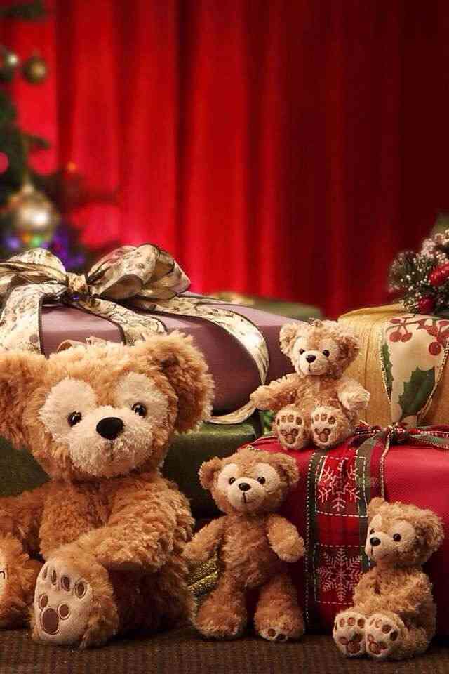 クリスマスの壁紙を貼るトピ