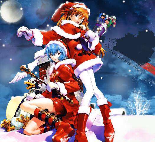 クリスマスの壁紙を貼るトピ
