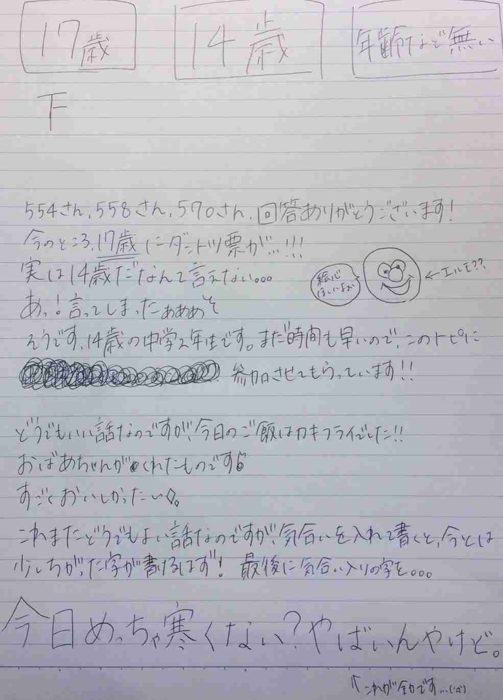 直筆でコメントするトピ Part2