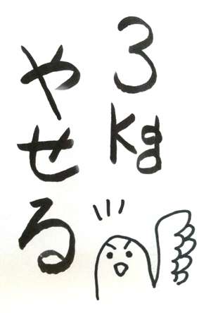 自分の目標や座右の銘を手書きで表明するトピ