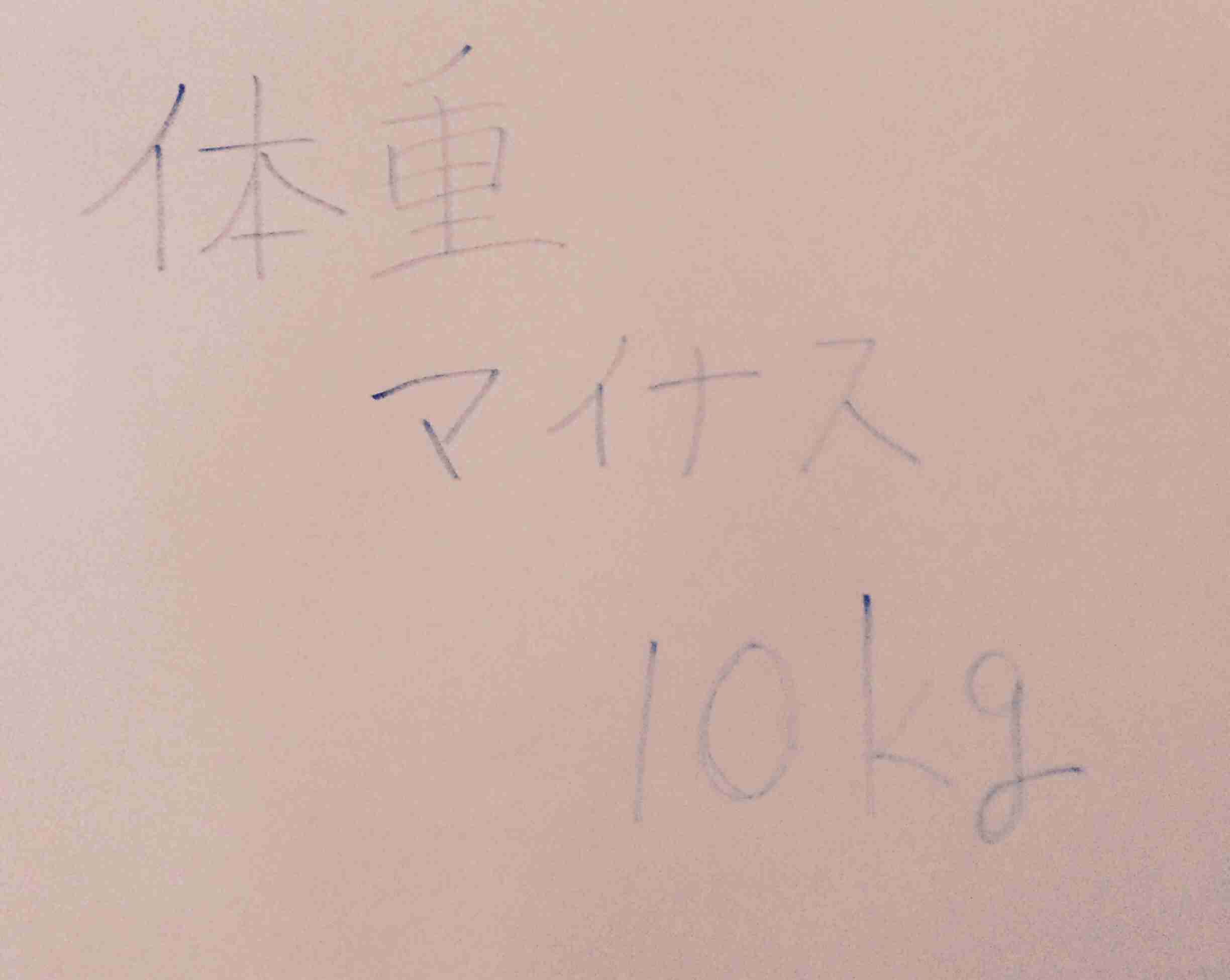 自分の目標や座右の銘を手書きで表明するトピ