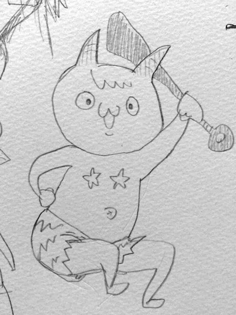 何も見ずに鬼の絵を描いてみるトピ