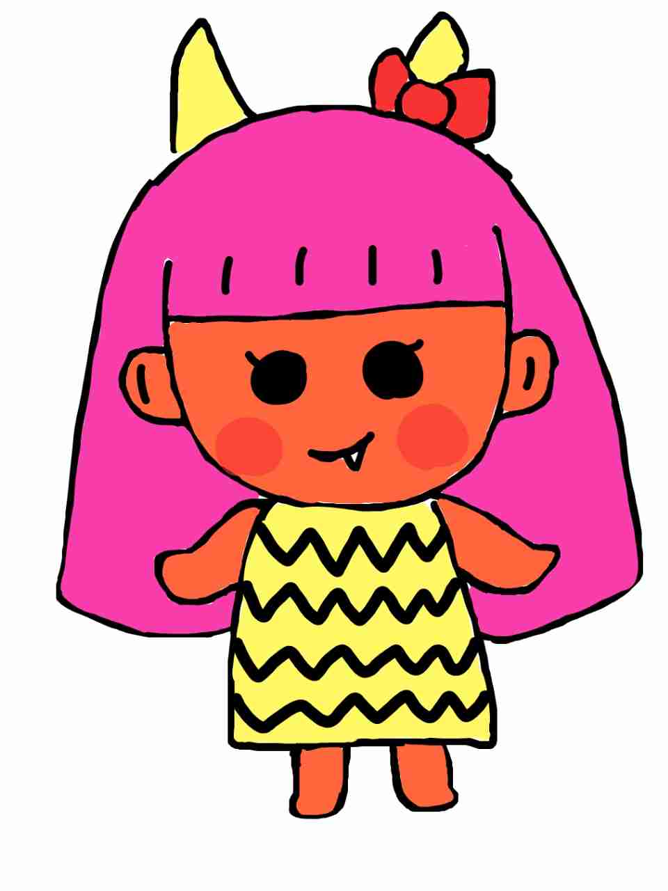 何も見ずに鬼の絵を描いてみるトピ