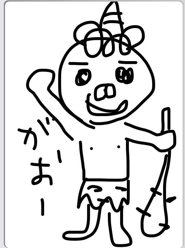 何も見ずに鬼の絵を描いてみるトピ