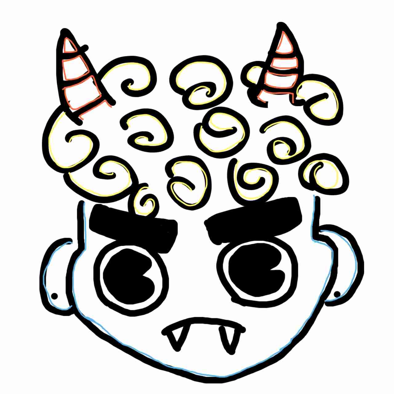 何も見ずに鬼の絵を描いてみるトピ
