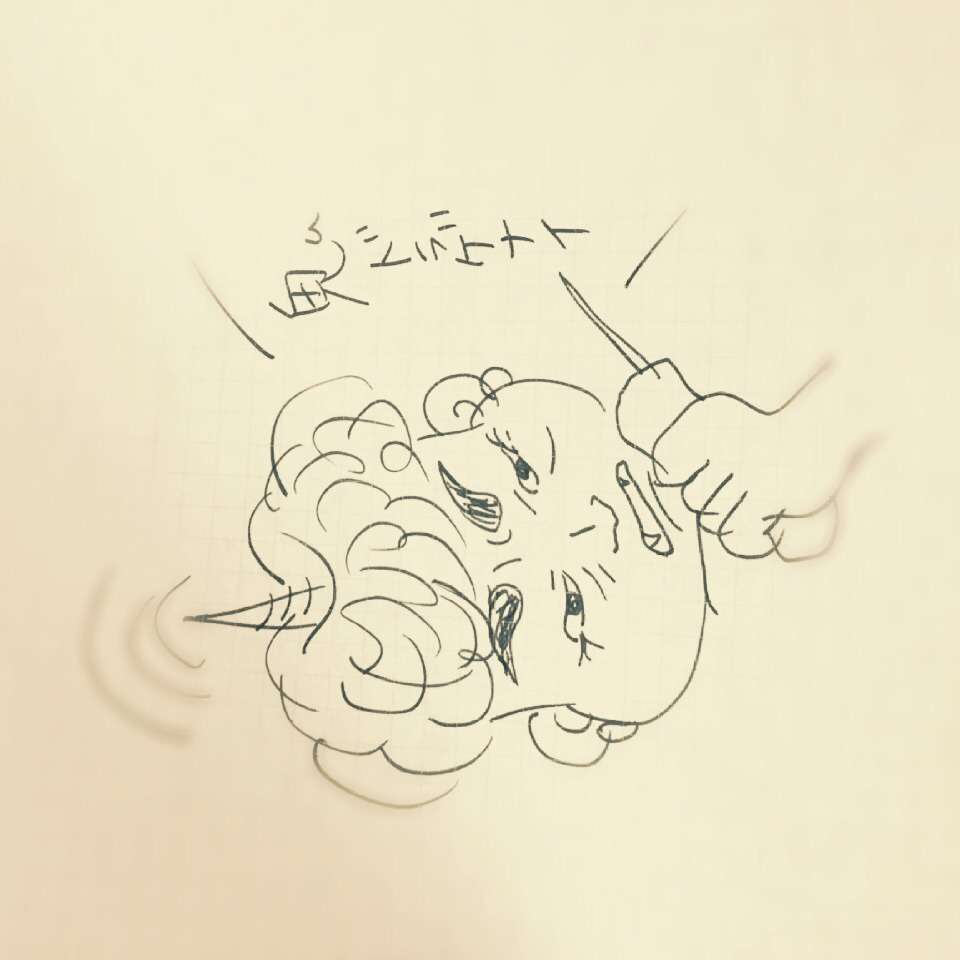 何も見ずに鬼の絵を描いてみるトピ