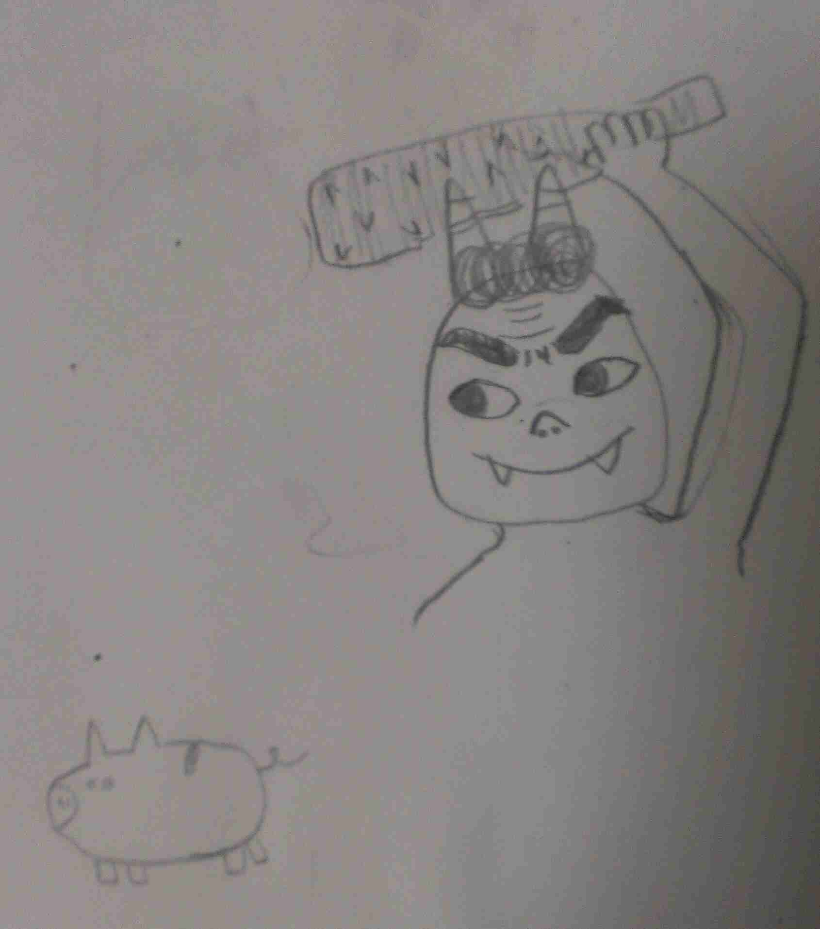 何も見ずに鬼の絵を描いてみるトピ