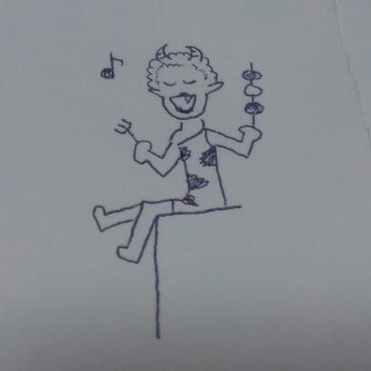 何も見ずに鬼の絵を描いてみるトピ