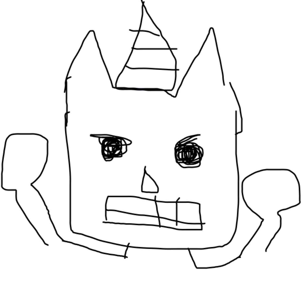 何も見ずに鬼の絵を描いてみるトピ