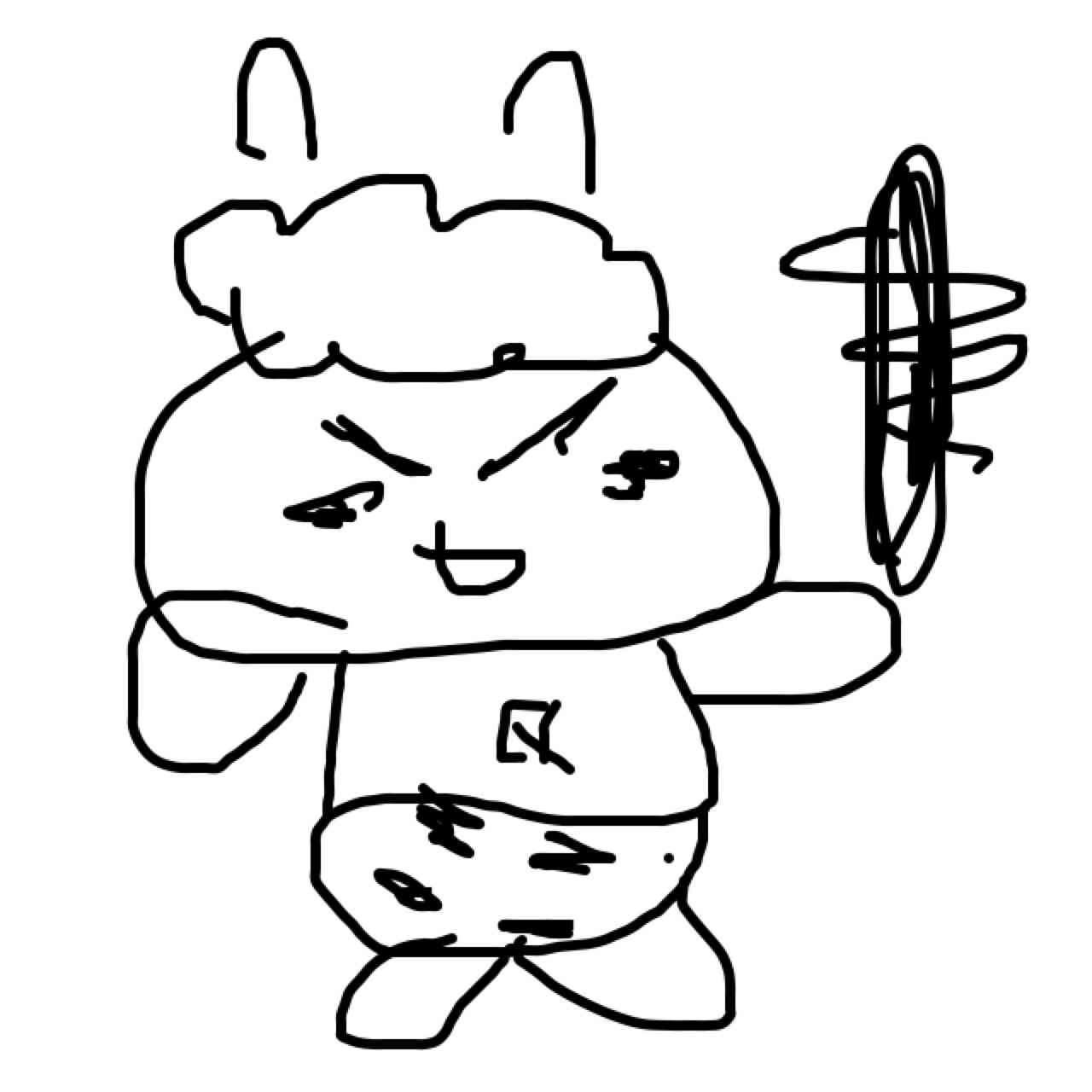 何も見ずに鬼の絵を描いてみるトピ