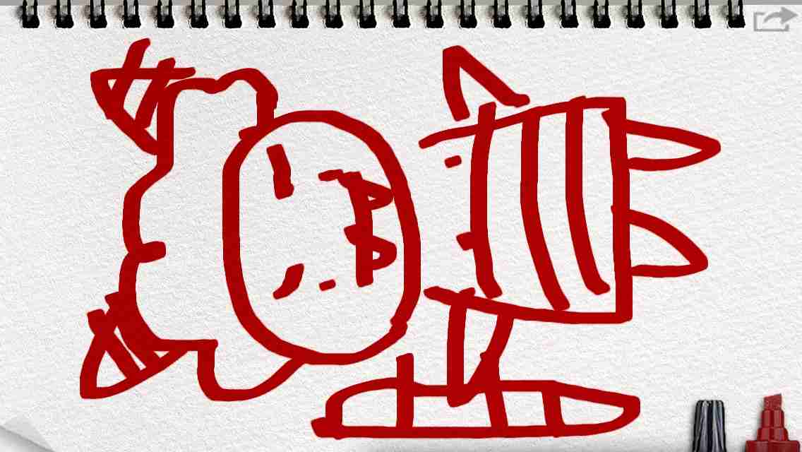 何も見ずに鬼の絵を描いてみるトピ