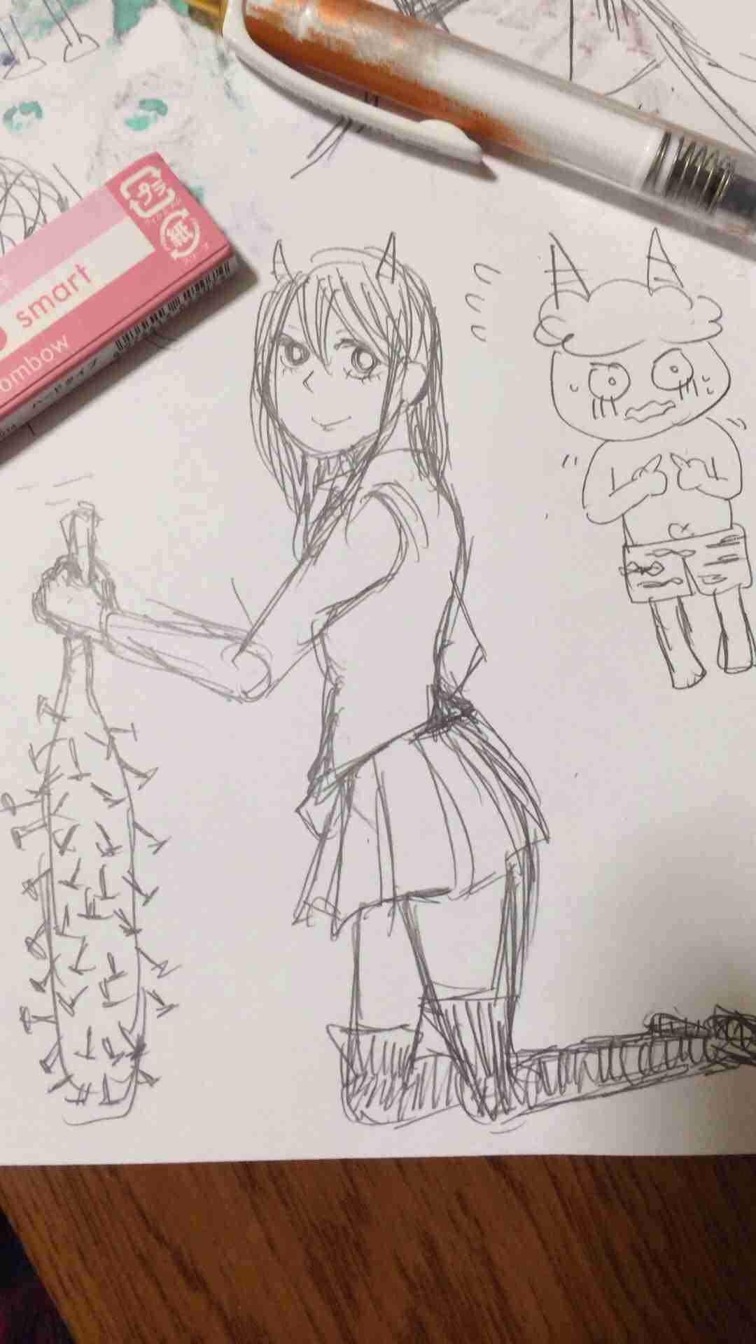 何も見ずに鬼の絵を描いてみるトピ