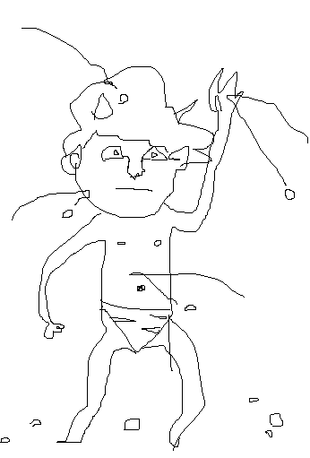 何も見ずに鬼の絵を描いてみるトピ