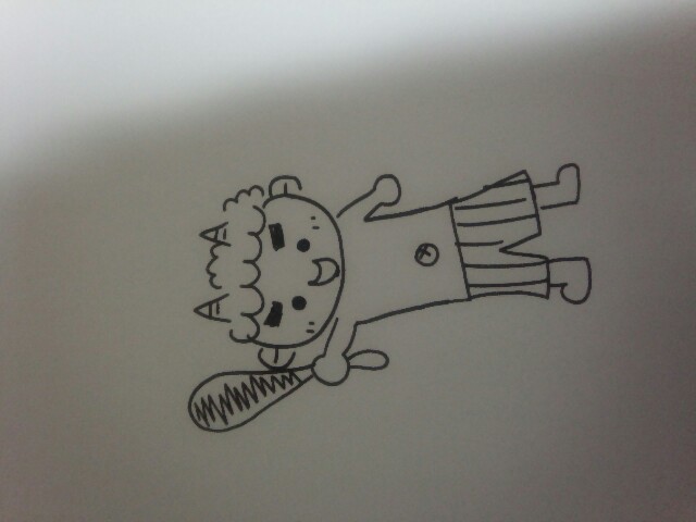 何も見ずに鬼の絵を描いてみるトピ
