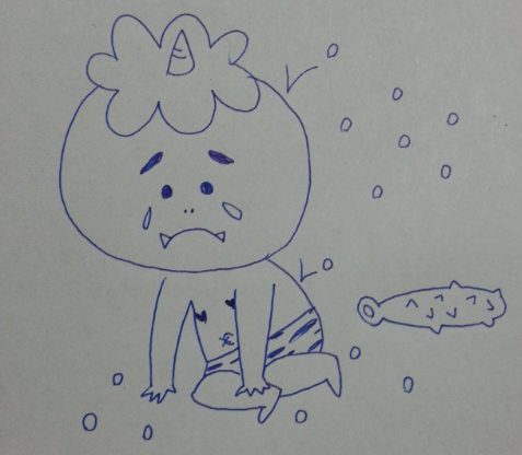 何も見ずに鬼の絵を描いてみるトピ