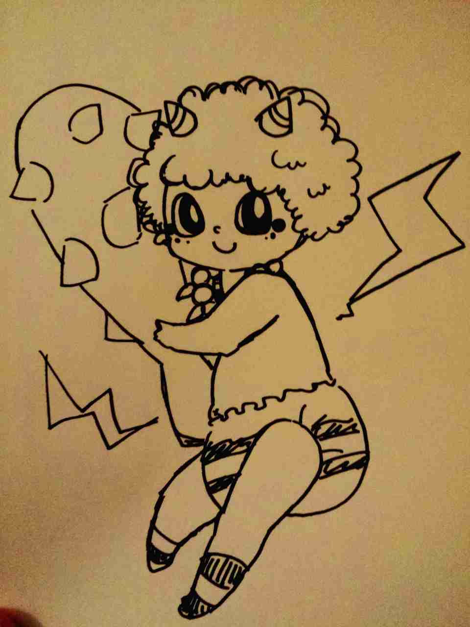 何も見ずに鬼の絵を描いてみるトピ