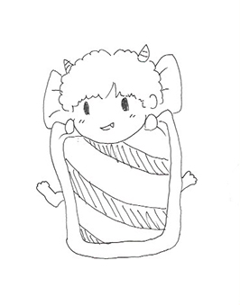 何も見ずに鬼の絵を描いてみるトピ