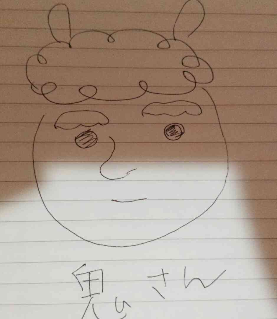 何も見ずに鬼の絵を描いてみるトピ